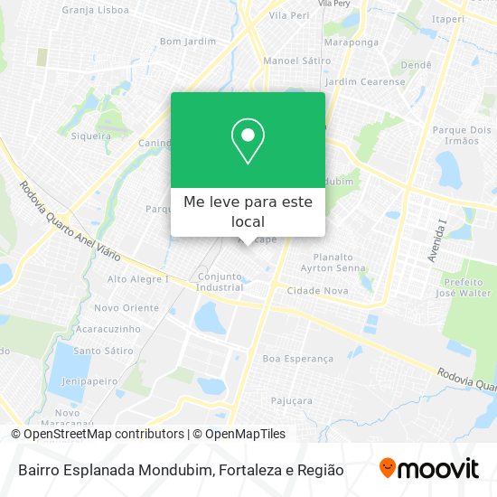 Bairro Esplanada Mondubim mapa