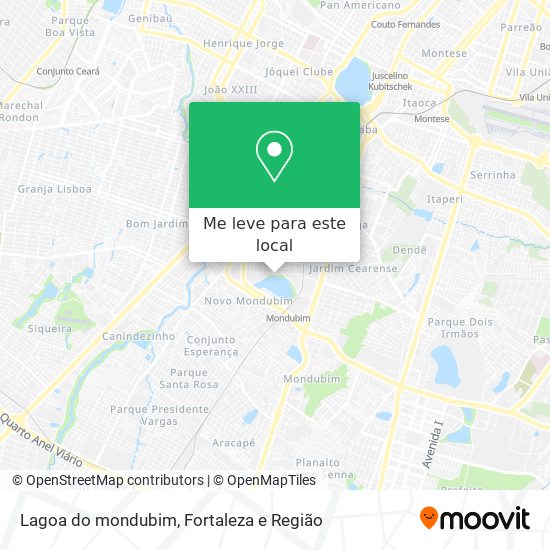 Lagoa do mondubim mapa