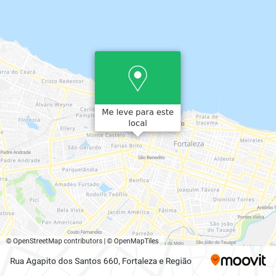 Rua Agapito dos Santos 660 mapa