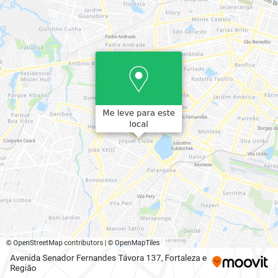 Avenida Senador Fernandes Távora 137 mapa