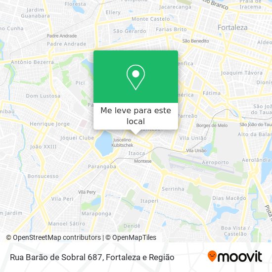 Rua Barão de Sobral 687 mapa