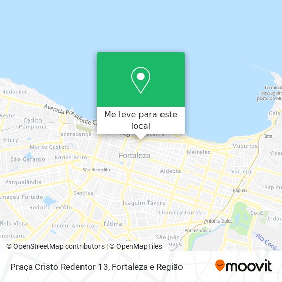 Praça Cristo Redentor 13 mapa