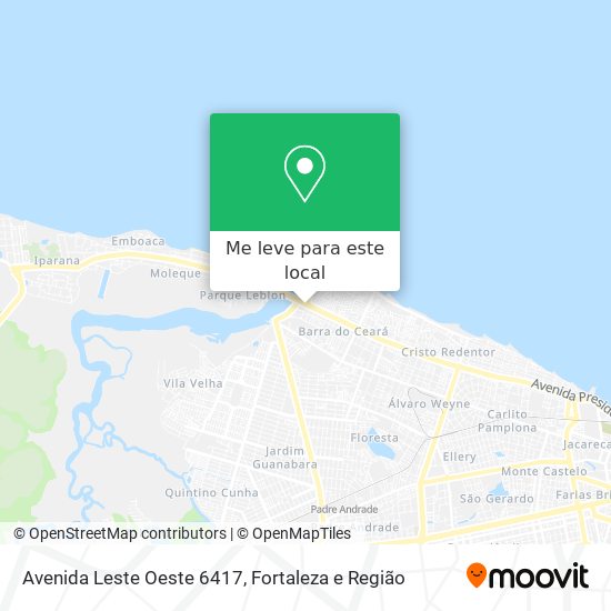 Avenida Leste Oeste 6417 mapa