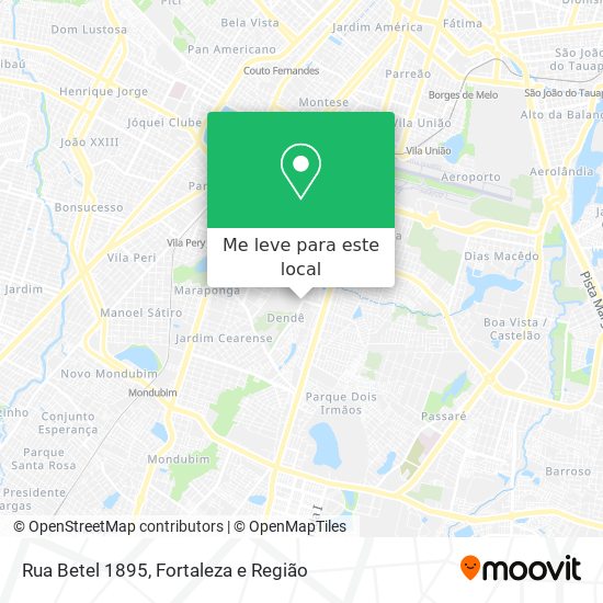 Rua Betel 1895 mapa