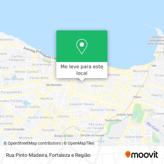 Rua Pinto Madeira mapa