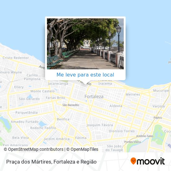 Praça dos Mártires mapa