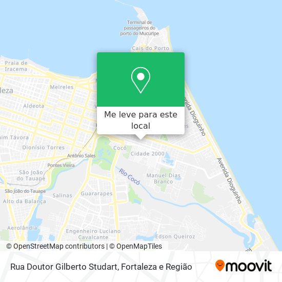 Rua Doutor Gilberto Studart mapa