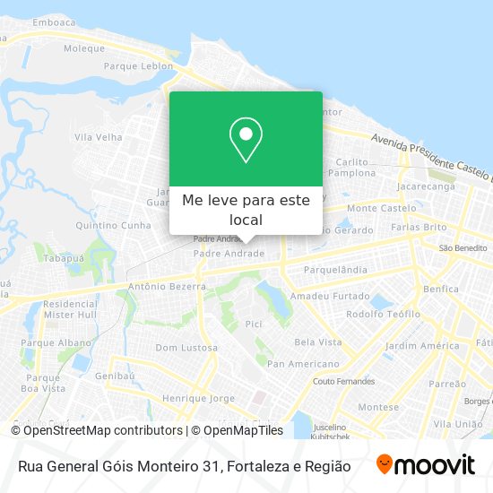 Rua General Góis Monteiro 31 mapa