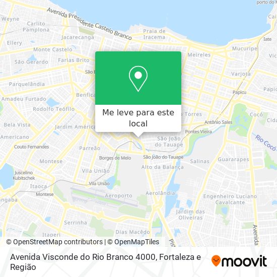 Avenida Visconde do Rio Branco 4000 mapa