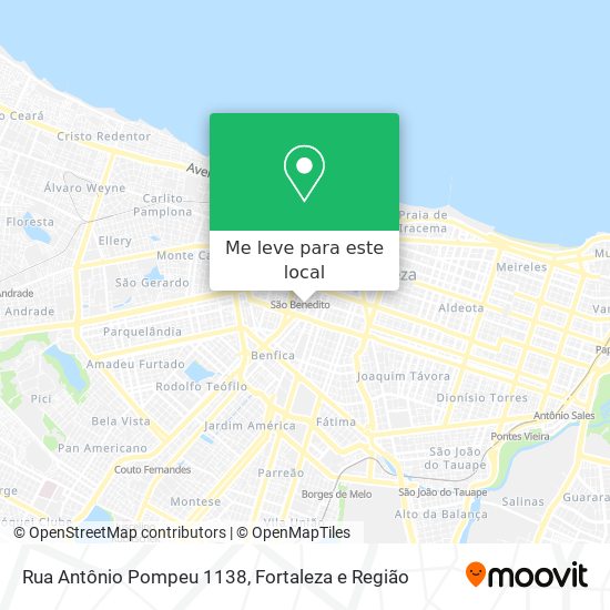 Rua Antônio Pompeu 1138 mapa