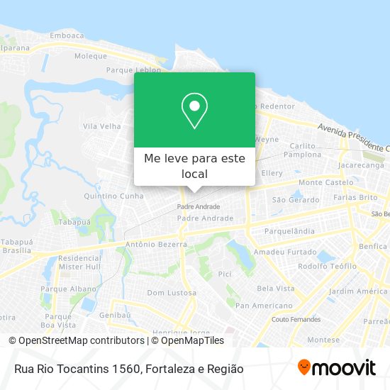 Rua Rio Tocantins 1560 mapa