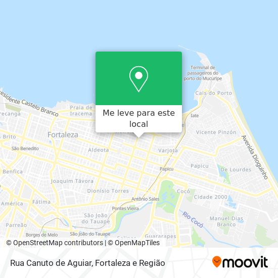 Rua Canuto de Aguiar mapa