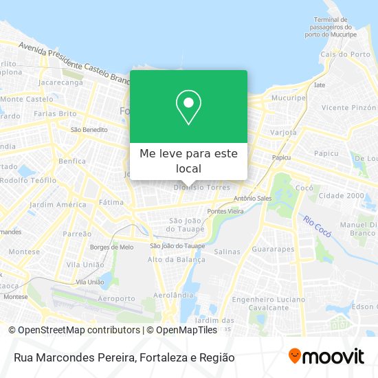 Rua Marcondes Pereira mapa