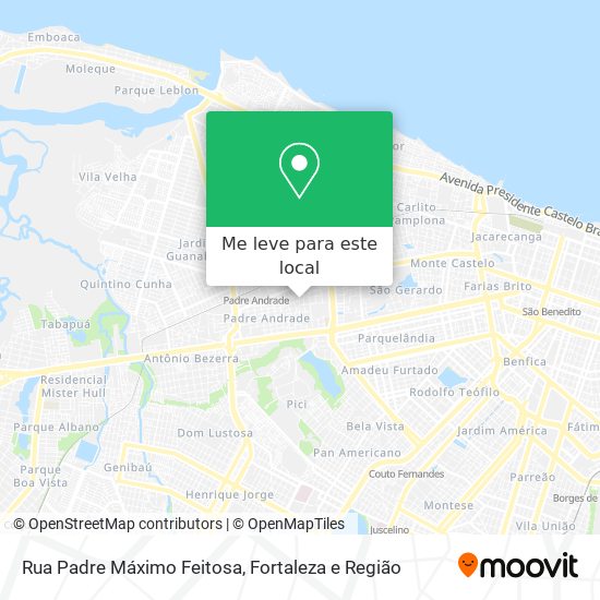 Rua Padre Máximo Feitosa mapa