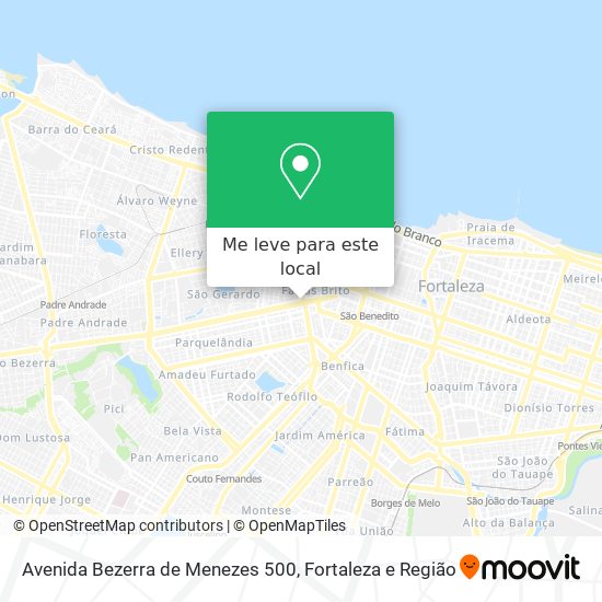 Avenida Bezerra de Menezes 500 mapa