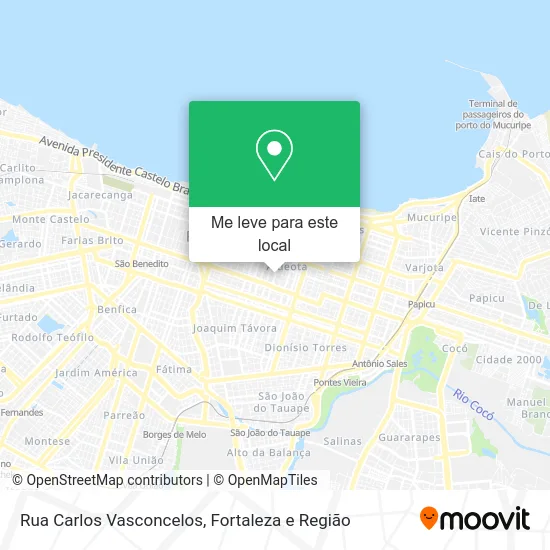Rua Carlos Vasconcelos mapa