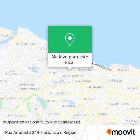 Rua Ametista 344 mapa