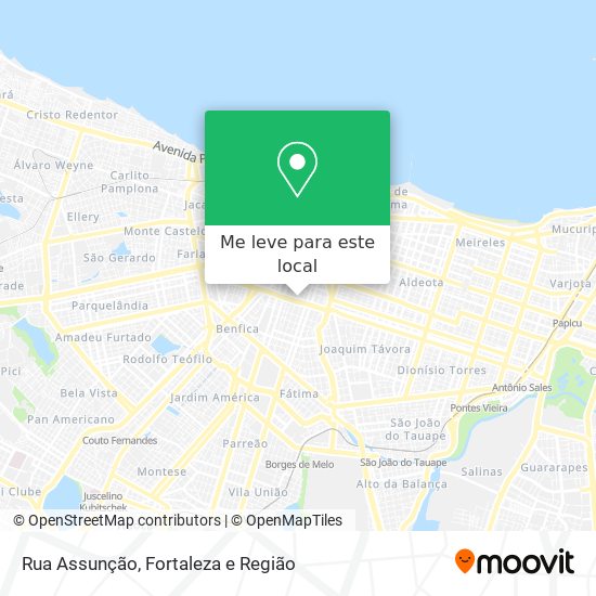 Rua Assunção mapa