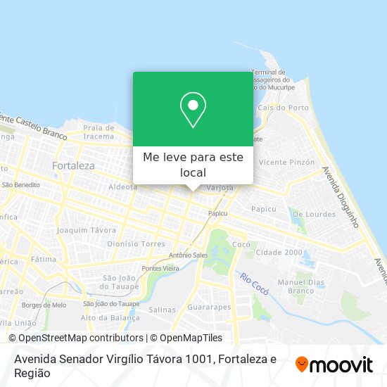 Avenida Senador Virgílio Távora 1001 mapa
