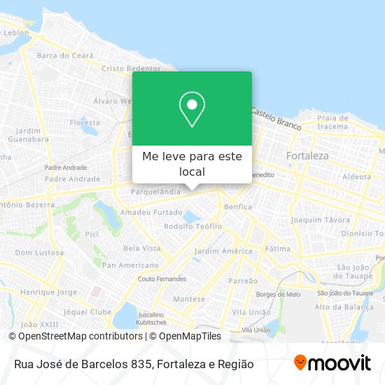 Rua José de Barcelos 835 mapa