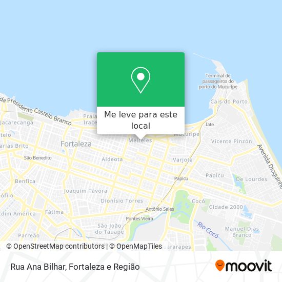 Rua Ana Bilhar mapa