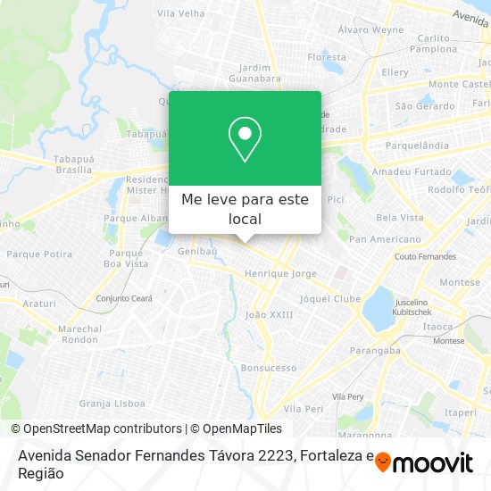 Avenida Senador Fernandes Távora 2223 mapa