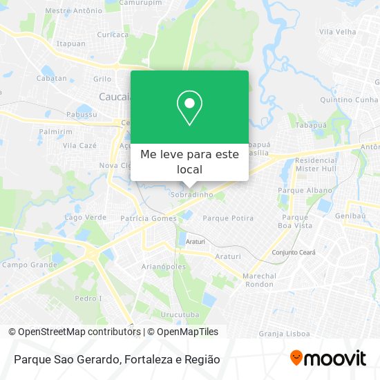 Parque Sao Gerardo mapa