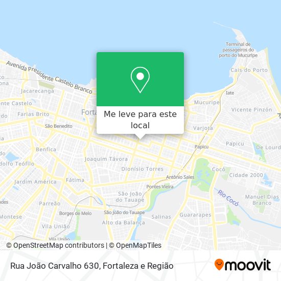 Rua João Carvalho 630 mapa