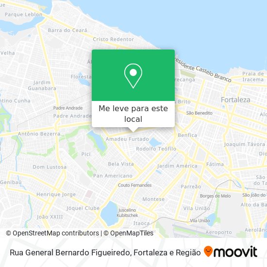 Rua General Bernardo Figueiredo mapa