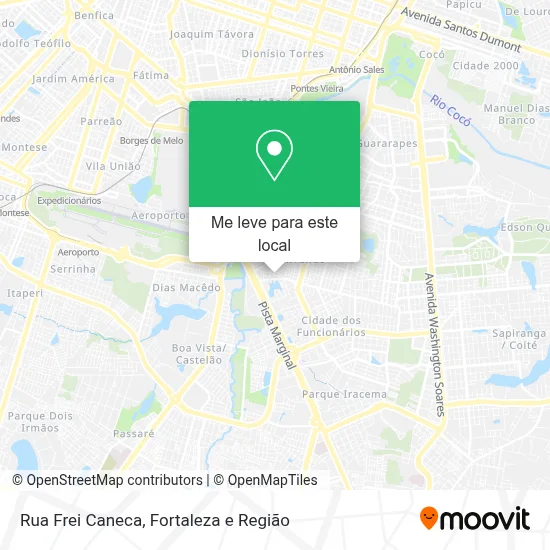 Rua Frei Caneca mapa