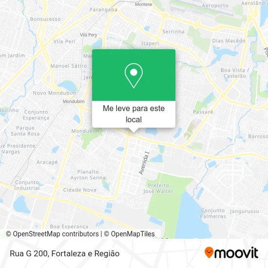 Rua G 200 mapa