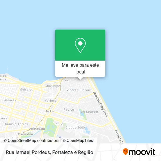 Rua Ismael Pordeus mapa