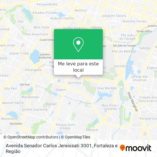 Avenida Senador Carlos Jereissati 3001 mapa