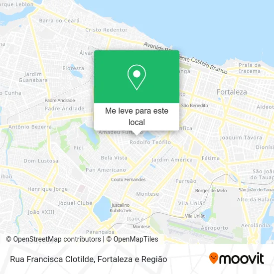 Rua Francisca Clotilde mapa