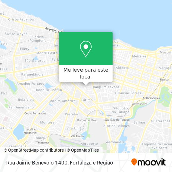 Rua Jaime Benévolo 1400 mapa