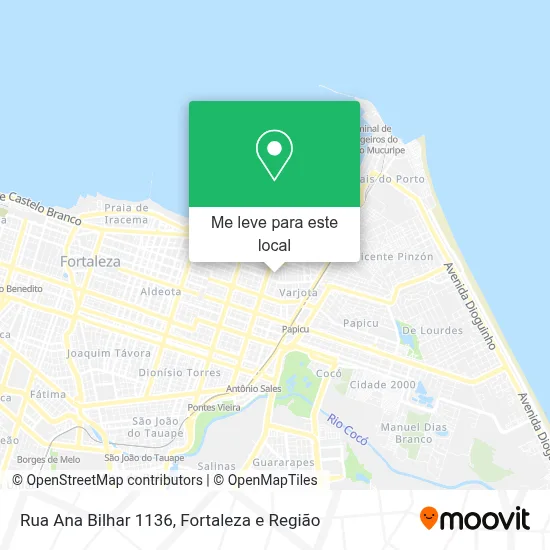 Rua Ana Bilhar 1136 mapa