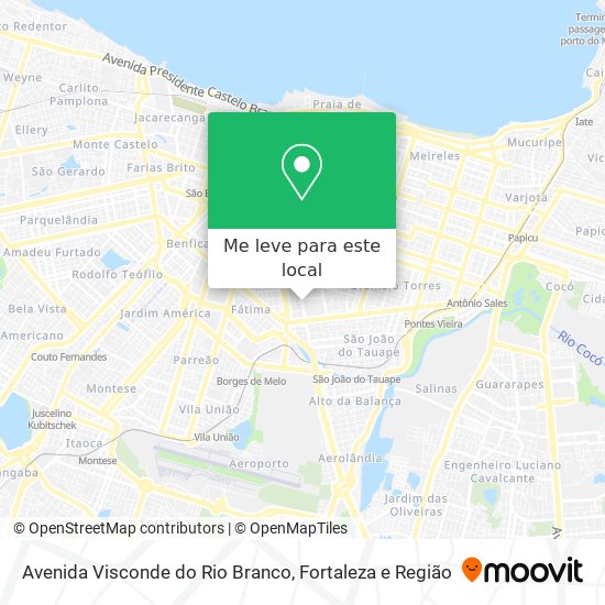 Avenida Visconde do Rio Branco mapa