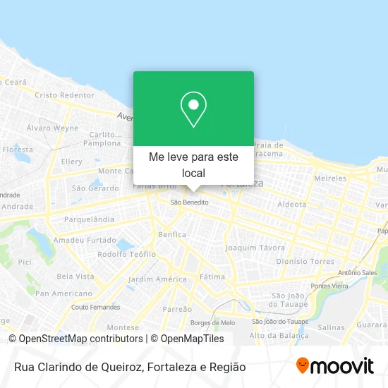 Rua Clarindo de Queiroz mapa