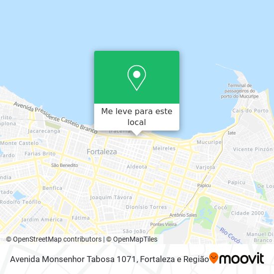 Avenida Monsenhor Tabosa 1071 mapa