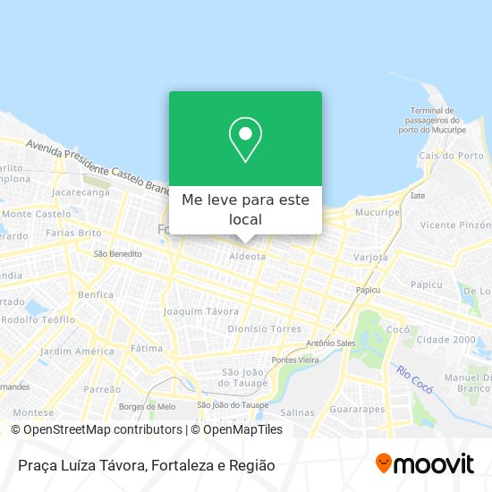 Praça Luíza Távora mapa