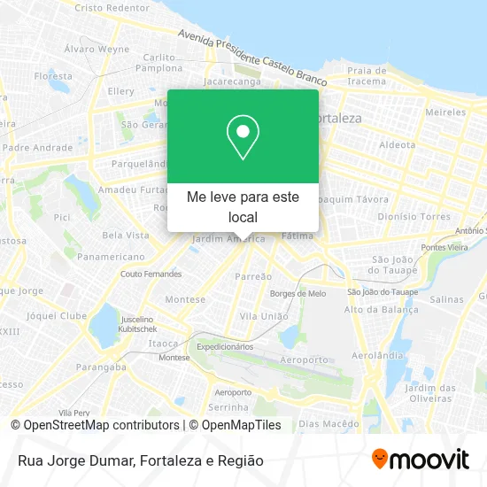 Rua Jorge Dumar mapa