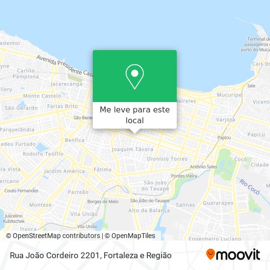 Rua João Cordeiro 2201 mapa