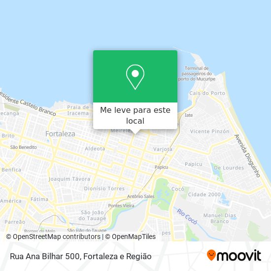 Rua Ana Bilhar 500 mapa