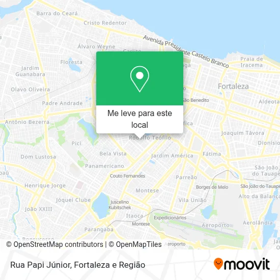 Rua Papi Júnior mapa