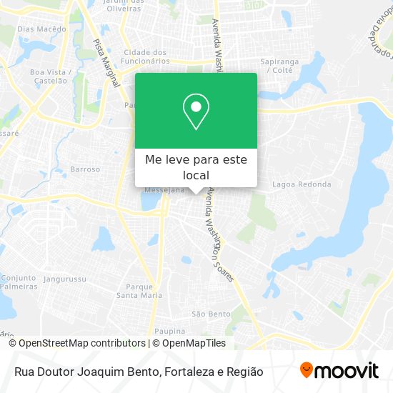 Rua Doutor Joaquim Bento mapa