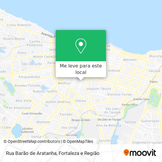 Rua Barão de Aratanha mapa