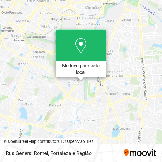 Rua General Romel mapa
