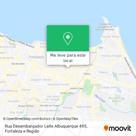 Rua Desembargador Leite Albuquerque 495 mapa