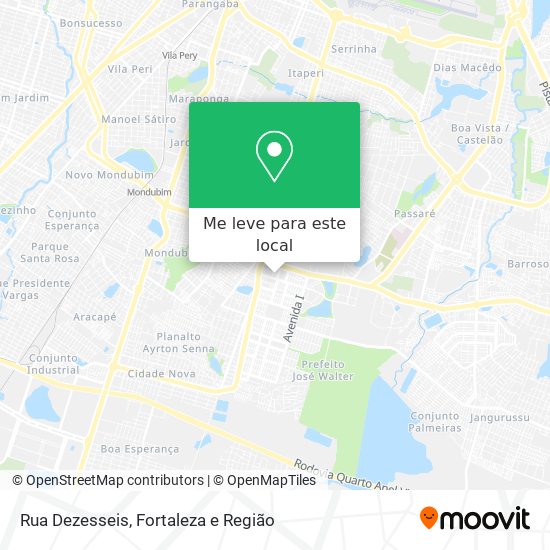 Rua Dezesseis mapa
