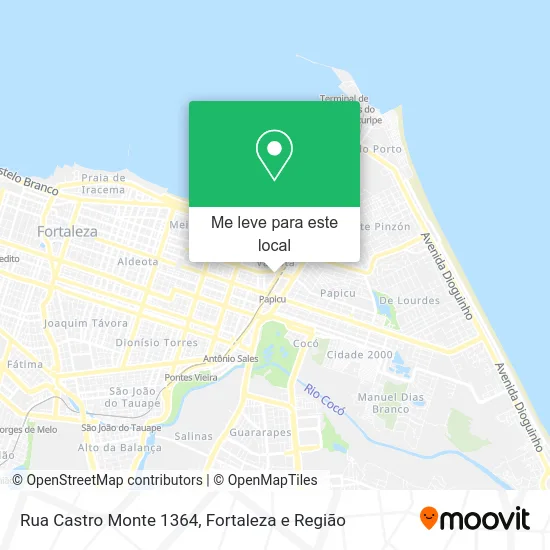 Rua Castro Monte 1364 mapa